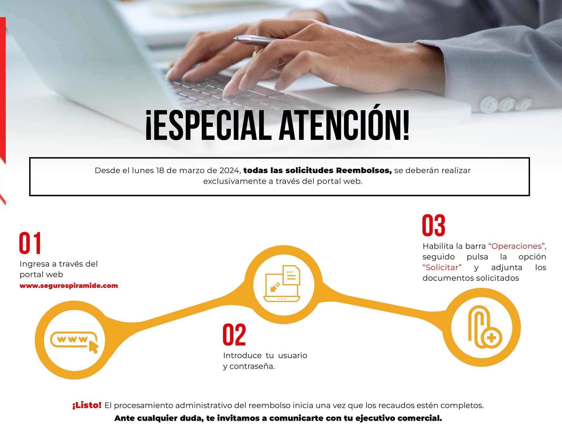 Cómo hacer un reembolso